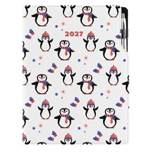 Diář DESIGN denní A4 2027 - Tučňák