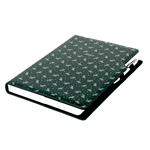 Diář DESIGN denní A4 2027 - zelená - Větvičky
