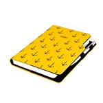 Diář DESIGN denní A4 2027 - žlutá - Námořník - kotvy