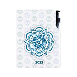 Diář DESIGN denní A5 2022 český - Mandala modrý