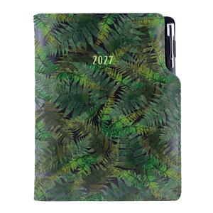 Diář DESIGN denní A5 2027 - černá - Kapradina