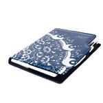 Diář DESIGN denní A5 2027 slovenský - modrá - Ornament