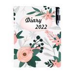 Diář DESIGN denní B6 2022 - Květiny