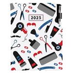 Diář DESIGN denní B6 2025 polský - KADEŘNICKÝ Barber