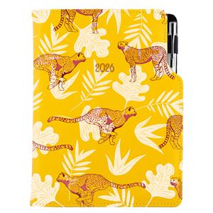 Diář DESIGN denní B6 2026 polský - žlutá - Gepard