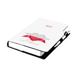 Diář DESIGN denní B6 2027 - bílá - Polsko - vlajka