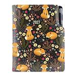 Diář DESIGN denní B6 2027 - černá - Liška