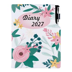 Diář DESIGN denní B6 2027 polský - Květiny