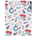 Diář DESIGN týdenní A4 2024 - Doktor