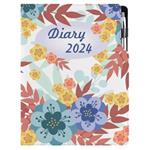 Diář DESIGN týdenní A4 2024 - Podzimní květiny