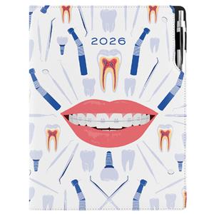 Diář DESIGN týdenní A4 2026 polský - bílá - Zubař