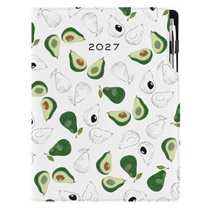Diář DESIGN týdenní A4 2027 - Avokádo