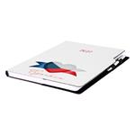 Diář DESIGN tydenní A4 2027 - bílá - Česko - vlajka