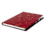 Diář DESIGN týdenní A4 2027 - bordó - Květiny