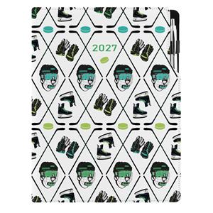 Diář DESIGN týdenní A4 2027 - Hokej