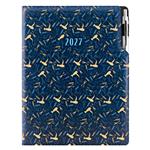 Diář DESIGN týdenní A4 2027 - modrá - Kadeřník