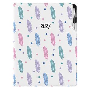 Diář DESIGN týdenní A4 2027 - Pírka