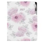 Diář DESIGN týdenní A4 2027 - Pivoňka