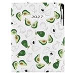 Diář DESIGN týdenní A4 2027 polský - Avokádo
