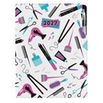 Diář DESIGN týdenní A4 2027 polský - KADEŘNICKÝ Hairdresser