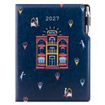 Diář DESIGN týdenní A4 2027 polský - modrá - Hotel