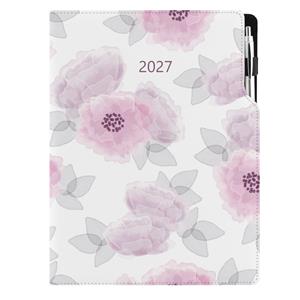 Diář DESIGN týdenní A4 2027 polský - Pivoňka