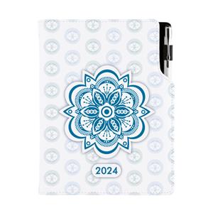 Diář DESIGN týdenní A5 2024 český - Mandala modrý