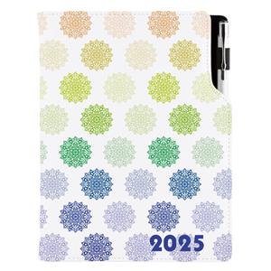 Diář DESIGN týdenní A5 2025 slovenský - Mandala barevný