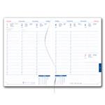 Diář DESIGN tydenní A5 2027 - bílá - Česko - vlajka