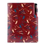 Diář DESIGN týdenní A5 2027 - bordó - Jeřáb