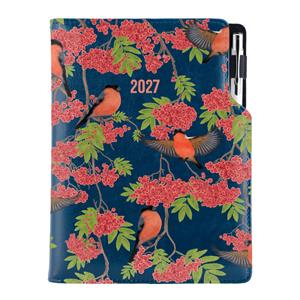 Diář DESIGN týdenní A5 2027 - modrá - Hýl