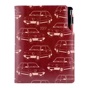 Diář DESIGN týdenní A5 2027 polský - bordó - Maluch