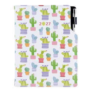 Diář DESIGN týdenní A5 2027 polský - Kaktus