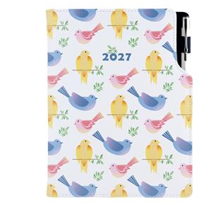 Diář DESIGN týdenní A5 2027 polský - Ptáci