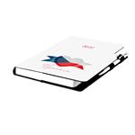 Diář DESIGN týdenní A5 2027 slovenský - bílá - Česko - vlajka