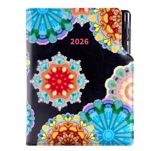 Diář DESIGN týdenní B5 2026 - černá - Kaleidoskop