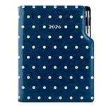 Diář DESIGN týdenní B5 2026 - modrá - Puntíky