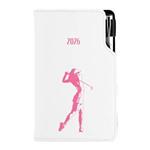 Diář DESIGN týdenní B5 2026 polský - bílá - Golf žena
