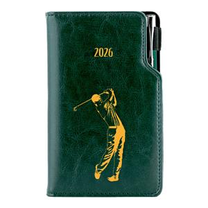 Diář DESIGN týdenní B5 2026 polský - zelená - Golf muž