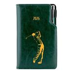 Diář DESIGN týdenní B5 2026 polský - zelená - Golf muž