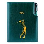 Diář DESIGN týdenní B5 2026 polský - zelená - Golf muž