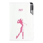 Diář DESIGN týdenní B5 2027 polský - bílá - Golf žena
