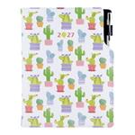 Diář DESIGN týdenní B5 2027 polský - Kaktus