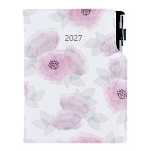 Diář DESIGN týdenní B5 2027 polský - Pivoňka