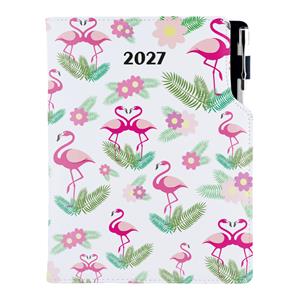 Diář DESIGN týdenní B5 2027 polský - Plameňák