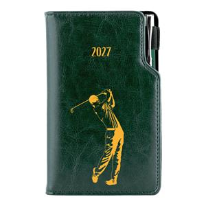 Diář DESIGN týdenní B5 2027 polský - zelená - Golf muž