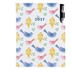 Diář DESIGN týdenní B5 2027 - Ptáci