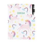 Diář DESIGN týdenní B6 2024 - Unicorn