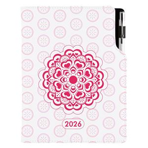 Diář DESIGN týdenní B6 2026 - Mandala červená