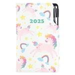Diář DESIGN týdenní kapesní 2025 český - Unicorn